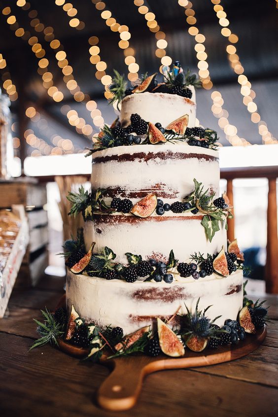őszi esküvői torta
